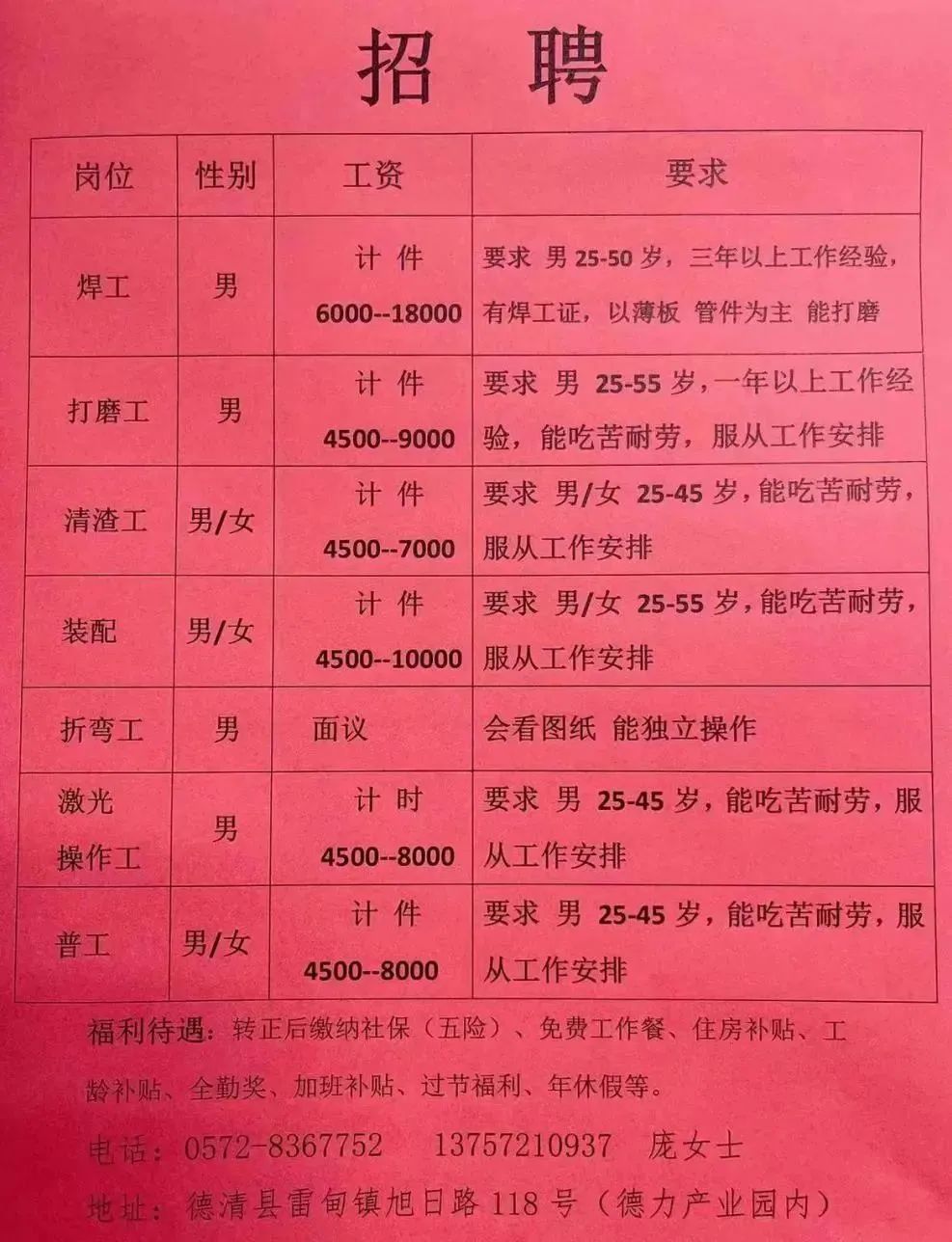 永乐乡最新招聘信息汇总